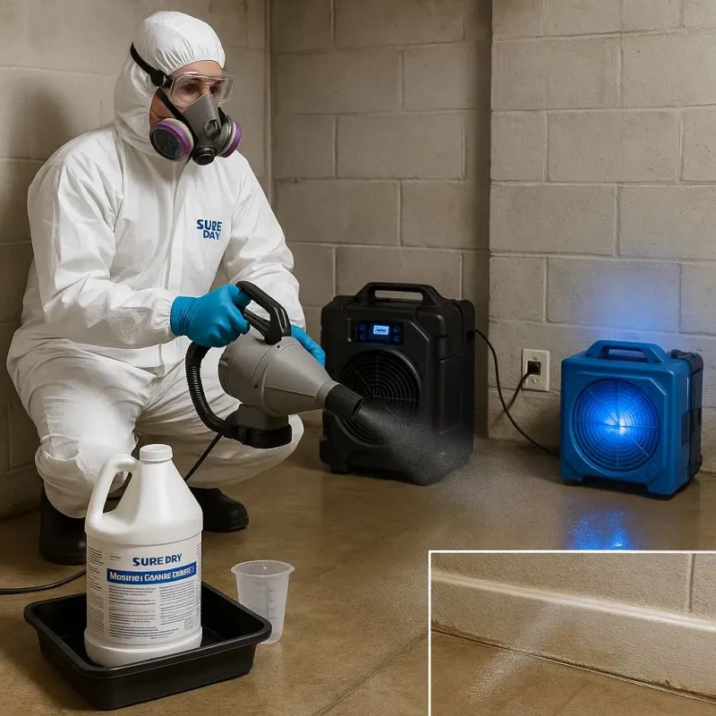 Sanitization and Odor Removal process in Camp Pendleton North, CA